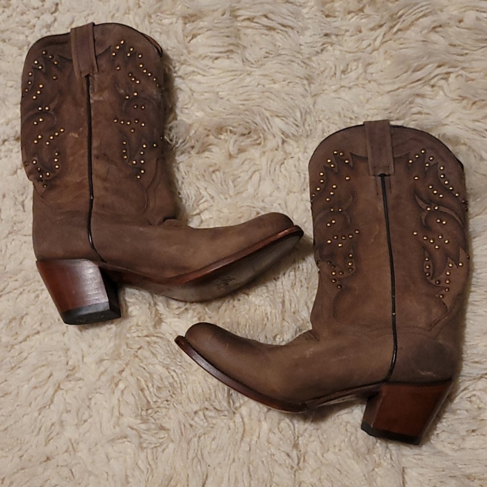 Dan Post Studded Womens Boots Size 8.5